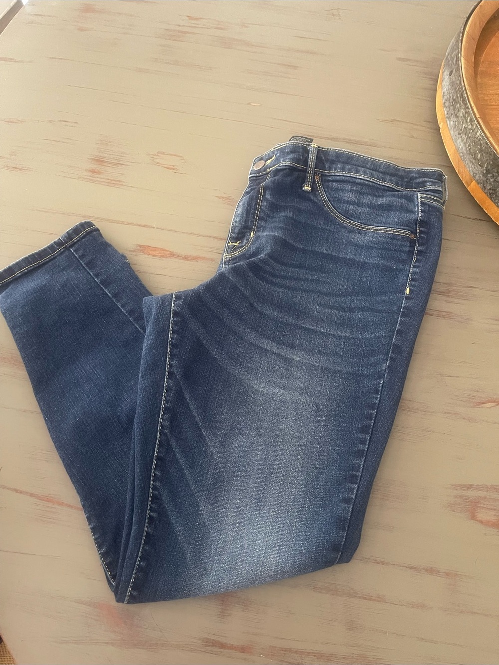 MOSSIMO denim Mid Rise Jegging 16/33 S/C Power Stretch -EXCELLENT Condition